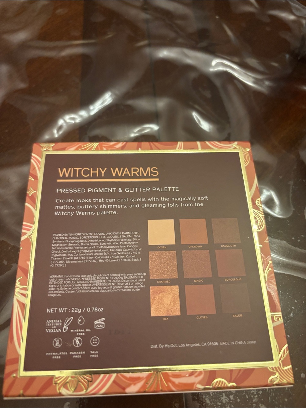Witchy Warms Pressed Pigment & Glitter Palette — Warm Brown